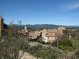 A general view of Labastide-de-Virac