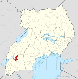 District location in Uganda