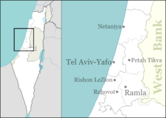 2011 Tel Aviv nightclub attack is located in Central Israel