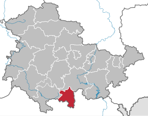 Poziția regiunii Sonneberg (district)