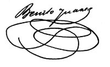 Signature de Benito Juárez