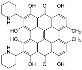 Structuurformule van fagopyrine