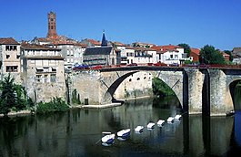 Brug over de Lot bij Villeneuve-sur-Lot