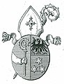 Abtswappen von Raymundus Regondi von Altenburg (1681–1715) nach älterem Brauch