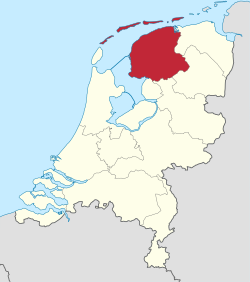 Placering af Friesland