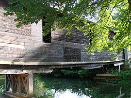 Oldest wooden covered bridge in France