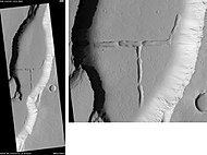 Tractus Catena Floor, as seen by HiRISE. Scale bar is 500 m (1,600 ft) long.