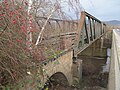 Voormalige spoorbrug van de Kanonenbahn over de Werra (onder monumentenzorg, foto uit 2019)