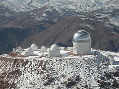 Aerial view looking east