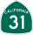 State Route 31 marker