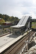 Het stationsgebouw uit 2008.