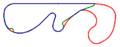 Layout evolution of Fuji Speedway from 1965 to 2004