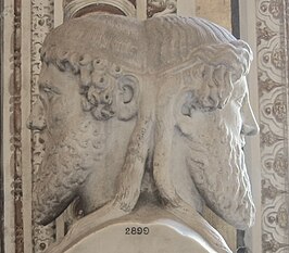 Buste van Janus Bifrons in de Vaticaanse musea