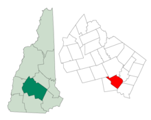 Lage im Merrimack County