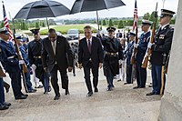 Stoltenberg and US Defense Secretary Lloyd Austin at The Pentagon on 2 June 2022