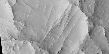 Close-up of ridges, as seen by HiRISE under HiWish program