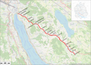 Location map of Forchbahn