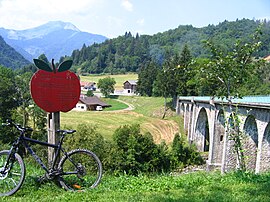 A view of the bridge of Mieussy