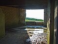 Notranjost nemše kazemate na Omaha Beach, Normandija