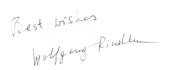 signature de Wolfgang Rindler