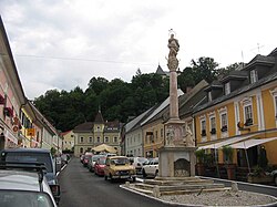 Centrum, náměstí s morovým sloupem