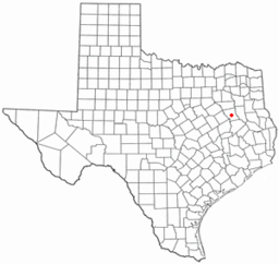 Palestines läge i Texas.