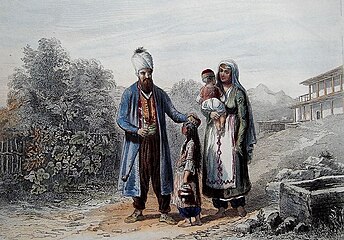 Crimean Tatar family, 1840