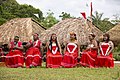 Chant traditionnel au cours d'une cérémonie Palikur en août 2019.