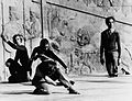 Persepolis Event, Douglas Dunn (left), Carolyn Brown (rear) and Merce Cunningham (right)