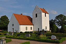 Kiaby kyrka i augusti 2010