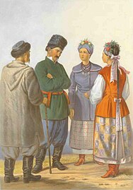 Ukrainians wearing different boots