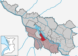 Stadt Bremen, Stadtteil Woltmershausen hervorgehoben