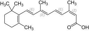 Isotretinoiini struktuur