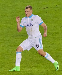 Morris in 2017 als speler van Seattle Sounders