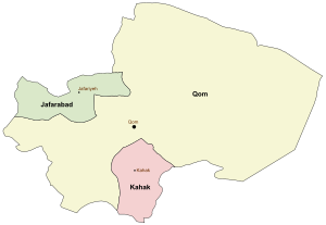 Counties of Qom Province