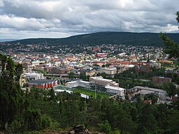 Sundsvall sett från Norra Stadsberget