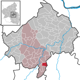 Läget för Callbach i Landkreis Bad Kreuznach