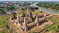 Wat Chai Wathanaram vu du ciel