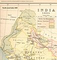 1805. Map of the region and environs of present-day Pakistan 1805, after more expansion of the Sikh Kingdom in Punjab.