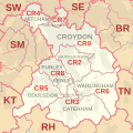 CR postcode area map