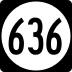 State Route 636 marker