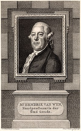 Hendrik van Wijn in 1791, door Reinier Vinkeles