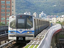 Typical heavy-capacity Taipei Metro trains