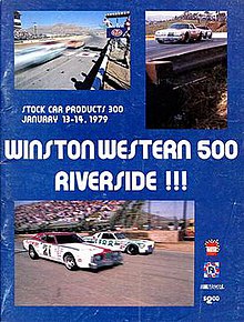 Souvenir magazine cover of the 1979 Winston Western 500