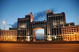 Headquarters of KazMunayGas, Kazakhstan's national oil and gas company.