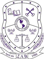 The official crest of Sigma Lambda Beta.