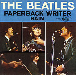 Singlen ”Paperback Writer” kansikuva