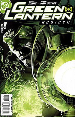 עטיפת החוברת Green Lantern: Rebirth #1, אמנות מאת אית'ן ואן סקייבר