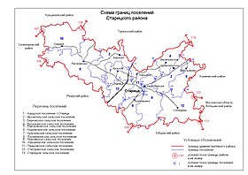 Старицкий муниципальный округ на карте