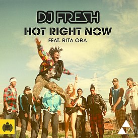 Обложка сингла DJ Fresh при участии Риты Ора «Hot Right Now» (2012)